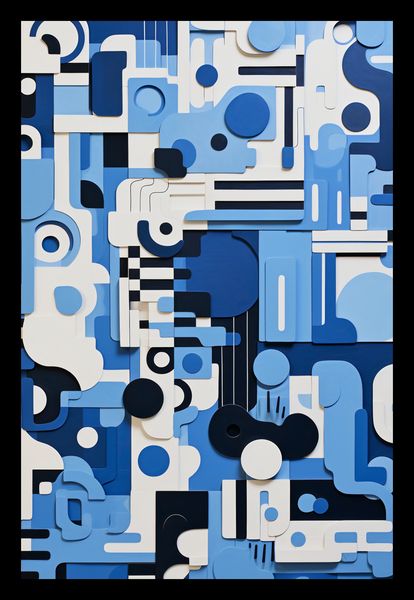 Plakat 20x30cm Niebieski Labirynt zdjęcie 2
