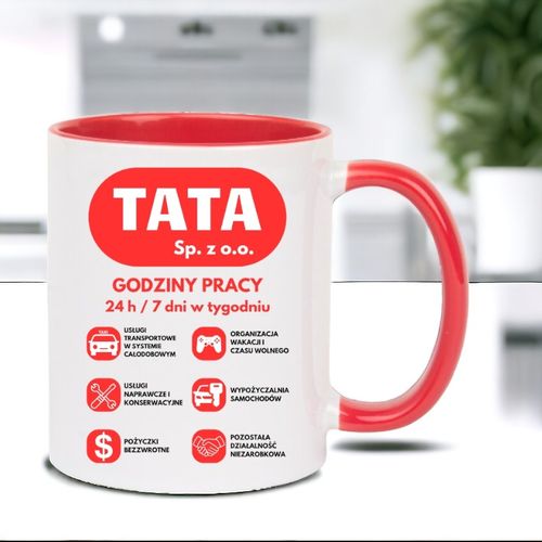 Kubek z nadrukiem śmieszny prezent na DZIEŃ OJCA dla TATY na Arena.pl