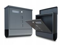 SKRZYNKA NA LISTY POCZTOWA na gazety pocztę ANTRACYTOWA do domu A4