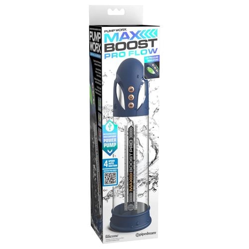 pompka do penisa max boost pro flow - blue/clear pump worx na Arena.pl