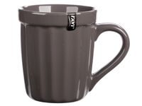 Kubek kamionkowy ryflowany filiżanka 330 ml ciężki do kawy herbaty brązowy