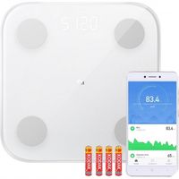 WAGA ŁAZIENKOWA XIAOMI ANALITYCZNA SLIM 150KG SMART ANDROID iOS +3x BATERIA