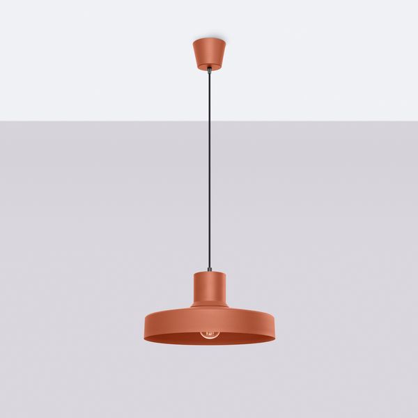 Lampa wisząca BILO ochra czerwona zdjęcie 2