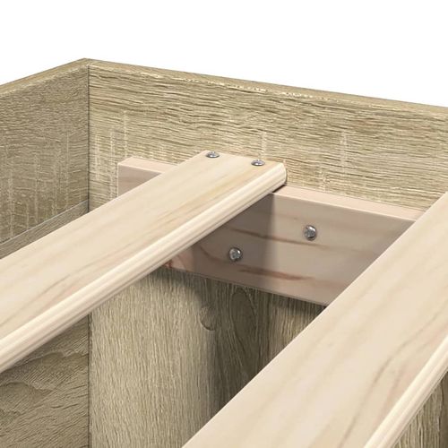 Łóżko bez materaca, dąb sonoma, 140x190 cm na Arena.pl