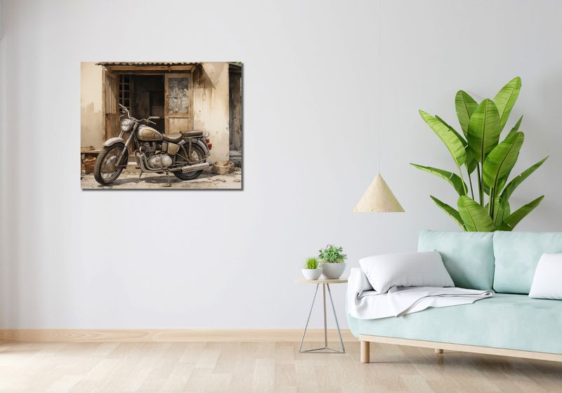 Obraz 90x70cm Motocyklowa Samotna Eskapada zdjęcie 2
