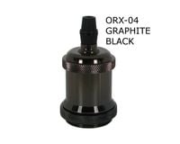 OPRAWKA E27 DEKORACYJNA CIEMNY CHROM