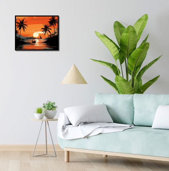 Plakat 50x40cm Tropikalny spokój zdjęcie 4