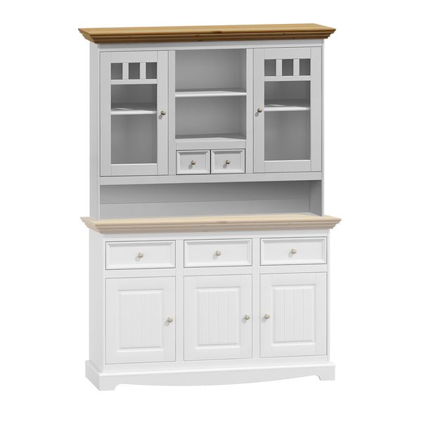 NADSTAWKA DO KOMODY BELLUNO BIAŁA/DĄB   PL024B/D zdjęcie 1