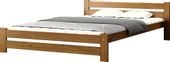 ŁÓŻKO DREWNIANE AGATA 120X200 DĄB SOLIDNE + STELAŻ