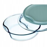 NACZYNIE ŻAROOD OKRĄGŁE + 2 SZT POKRYWKA SIMAX 4 L