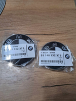EMBLEMATY BMW 82mm, 74mm KOMPLET PRZÓD + TYŁ E46, E39 biało-czarne