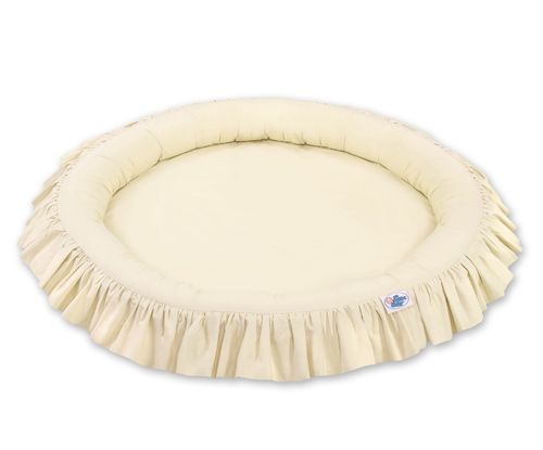 Gniazdko z falbanką - kremowy na Arena.pl