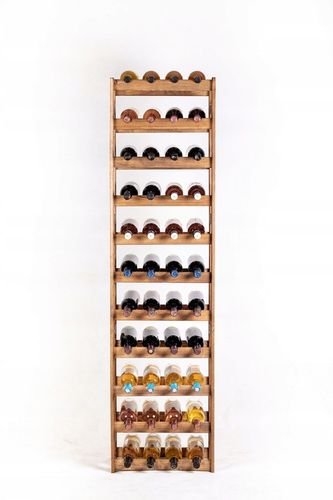 Stojak na wino regał na butelki półka 44 butelki DUŻY POJEMNY na Arena.pl