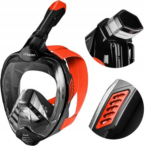 MASKA DO NURKOWANIA SNORKELINGU PEŁNOTWARZOWA DLA DOROSŁYCH DO WODY L/XL na Arena.pl