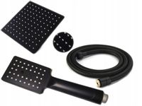 CZARNY ZESTAW SLIM DESZCZOWNICA + SŁUCHAWKA + WĄŻ