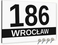 Tabliczka adresowa Dibond Tablica numer posesji Biała 20x15 Różne wzory