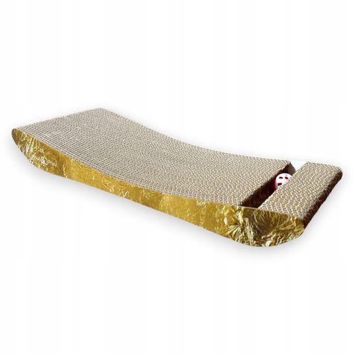 Drapak dla kota NATAN  | złoty | 58x6.6x24 cm | MruuPruu na Arena.pl