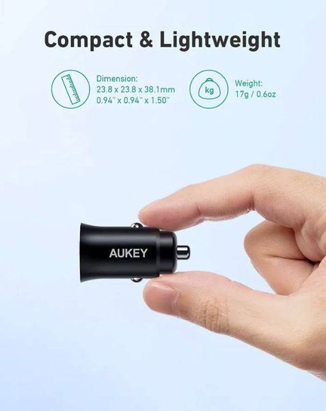 Ładowarka samochodowa Aukey CC-Q1 24W 2xUSB-A zdjęcie 4