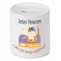 Skarbonka Dla Piekarza Jestem Piekarzem Prezent Z Nadrukiem Ze Zdjęciem
