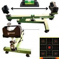 Stojak statyw do przestrzeliwania broni Myłkus 2.0 wzmocniony tarcze