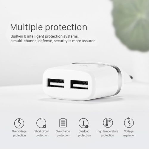HOCO C12 2-PORT NETWORK CHARGER WHITE na Arena.pl