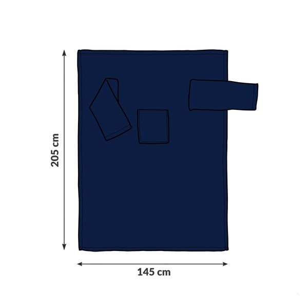Kocyko-szlafrok Granatowy dla Mężczyzn zdjęcie 10