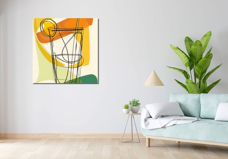 Obraz 90x90cm Koktajl Artystyczny zdjęcie 2