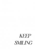 Plakat 50x70cm Z Napisami Nowoczesny Cytat Keep Smiling