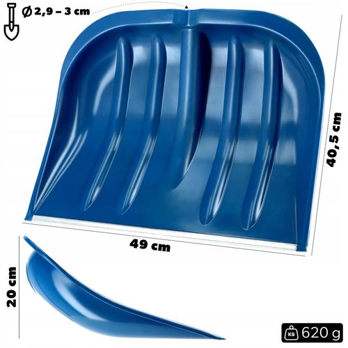 SZUFLA GŁOWICA ŁOPATY DO ŚNIEGU BEZ TRZONKA 3SZT na Arena.pl