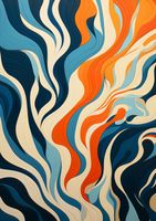 Plakat 21x29,7cm Oceaniczne Fale