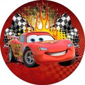 Opłatek na tort Cars Auta Samochody Zig Zag
