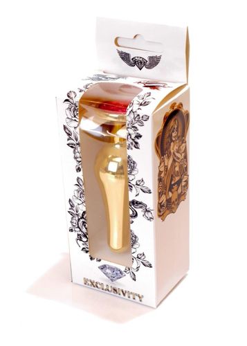 Plug-Jewellery Gold Butt Plug- Pink na Arena.pl