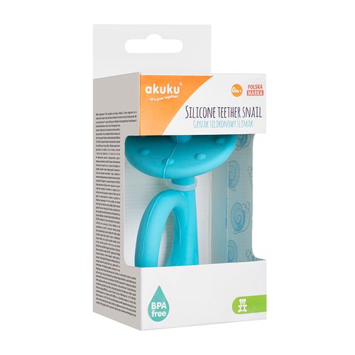 Akuku gryzak silikonowy na ząbkowanie i masaż dziąseł na Arena.pl
