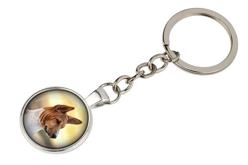 Brelok handmade z pieskiem - Basenji na Arena.pl