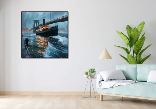 Plakat 100x100cm Stary Parowiec na Arena.pl