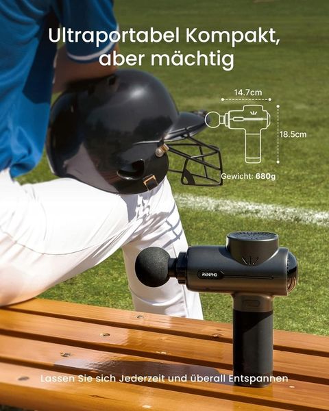 PISTOLET DO MASAŻU MASAŻER MOCNY PRZENOŚNY DLA SPORTOWCÓW MIĘŚNI GŁĘBOKICH zdjęcie 5