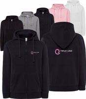 Damska bluza z kapturem TWÓJ HAFTEM LOGO NAPIS firmowa reklamowa 10 SZTUK