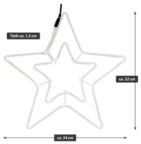 Świąteczna gwiazdka świetlna, 360 LED, 55 cm na Arena.pl