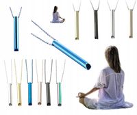 NASZYJNIK GWIZDEK UŁATWIA MEDYTACJĘ ANTYSTRESOWY RZUCANIE PALENIA NIEBIESKI