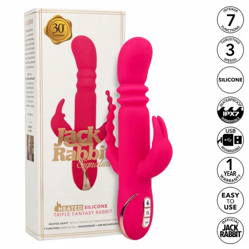 calexotics jack rabbit triple fantasy pink - system podgrzewania, 3 strefy na Arena.pl