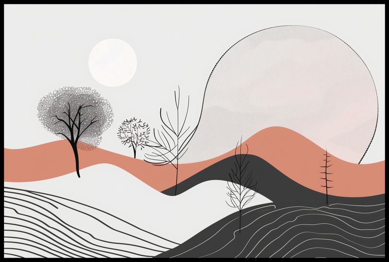 Plakat 91,5x61cm Półcień Widoku zdjęcie 2