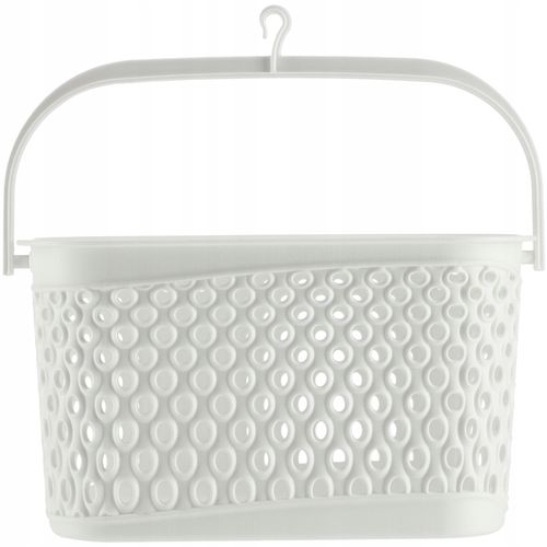 KADAX Koszyk Wiszący Na Klamerki Pojemnik Na Spinacze Biały na Arena.pl