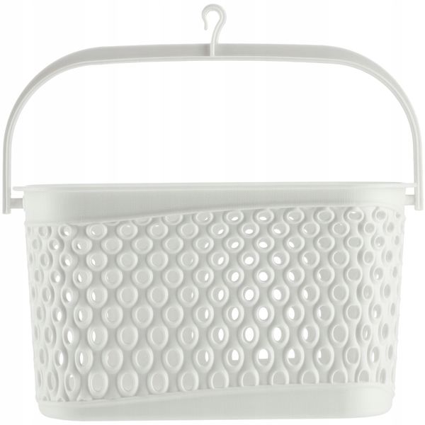 KADAX Koszyk Wiszący Na Klamerki Pojemnik Na Spinacze Biały zdjęcie 8