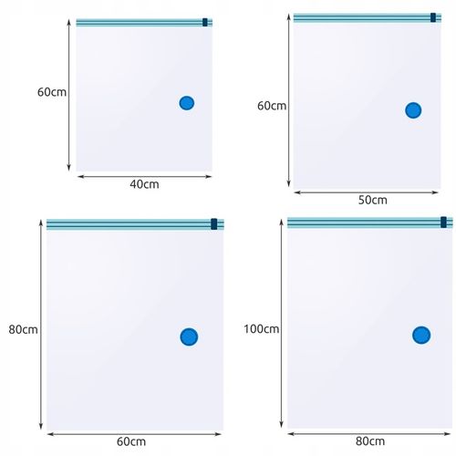 Worki Próżniowe na Ubrania Pościel Zestaw Worek Próżniowy 10szt 4 na Arena.pl