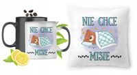 Misie Zestaw Kubek Magiczny + Poduszka Z Nadrukiem Ze Zdjęciem