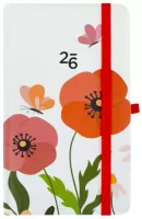 Kalendarz 2026 Tygodniowy Kieszonkowy, Czerwone Maki