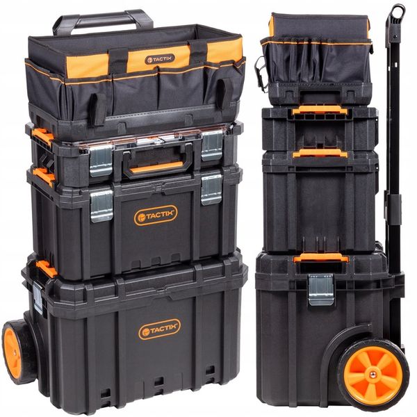 Skrzynka narzędziowa modułowa 4w1 mobilna - TACTIX zdjęcie 2