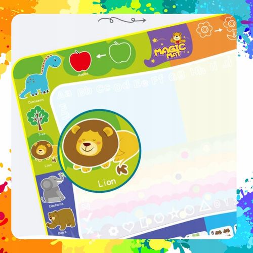 MATA WODNA DO MALOWANIA RYSOWANIA 120x90 PIECZĄTKI FORMY PISAKI ZESTAW XXL na Arena.pl