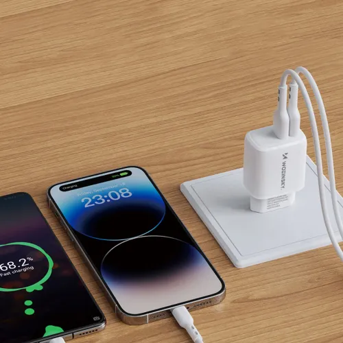 ładowarka sieciowa wozinsky cuwcw 2,4a 2 x usb-a - biała na Arena.pl