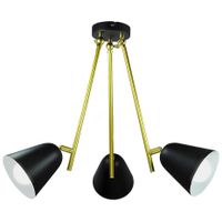 Industrialna LAMPA wisząca ALDER 5376 Rabalux metalowa OPRAWA regulowana czarna biała złota